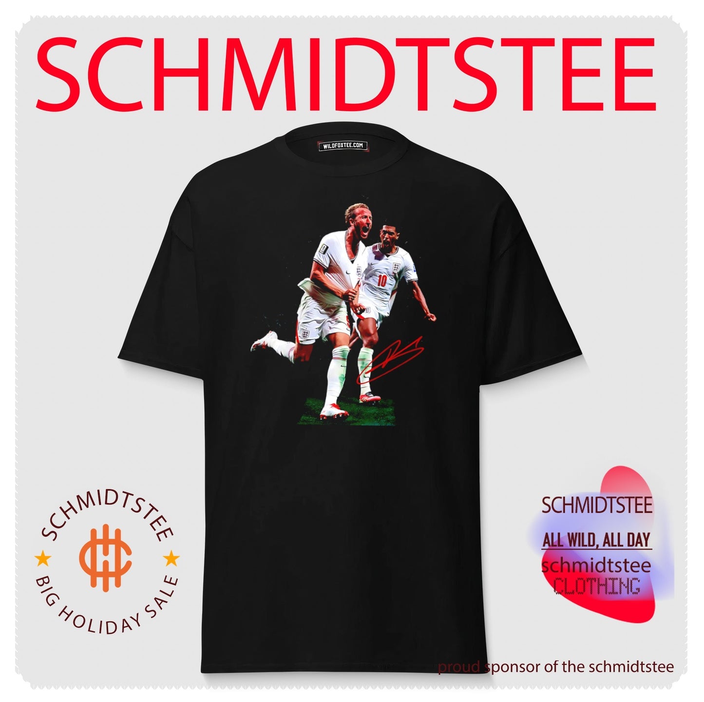 Harry Kane and Jude Bellingham England national football team running pose shirt