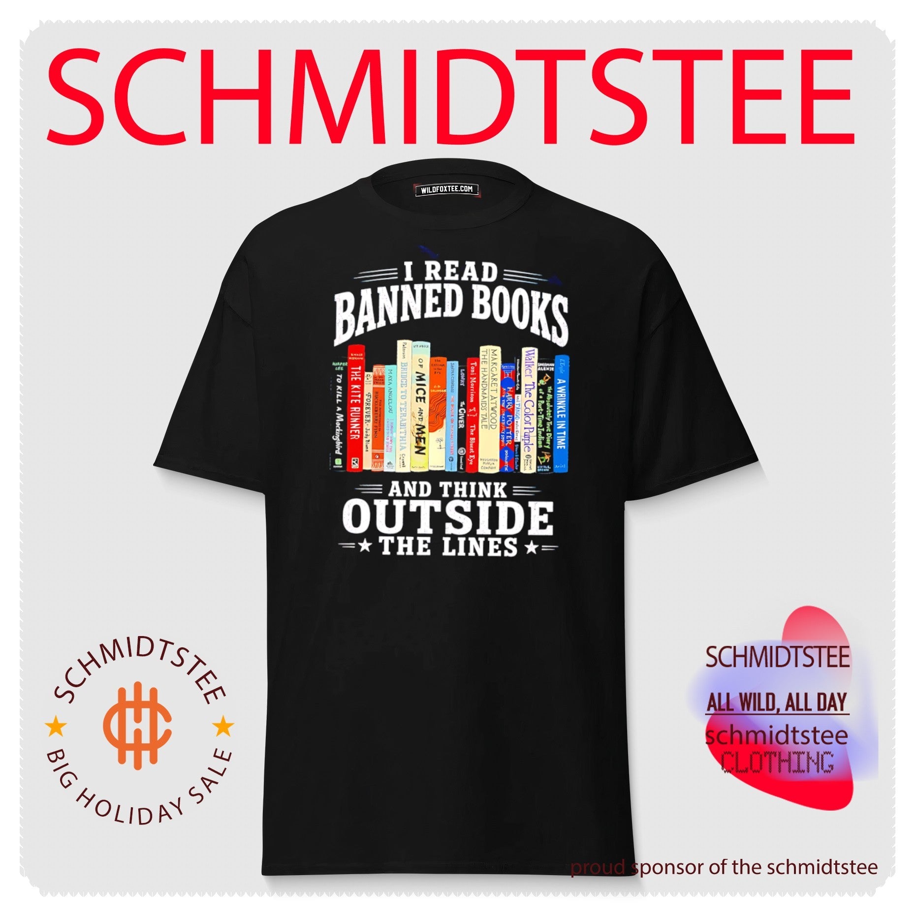 I read banned books and think outside the lines graphic shirt