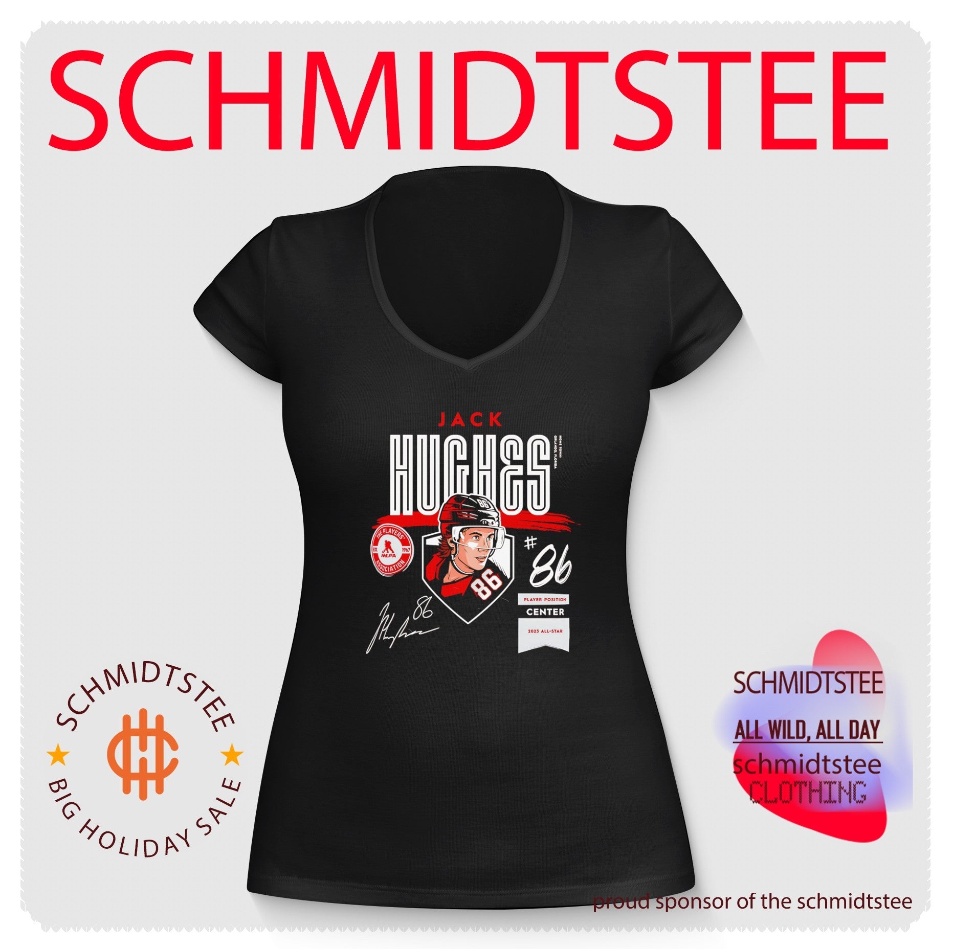 Jack Hughes New Jersey Devils Player Spotlight Name & Number shirt