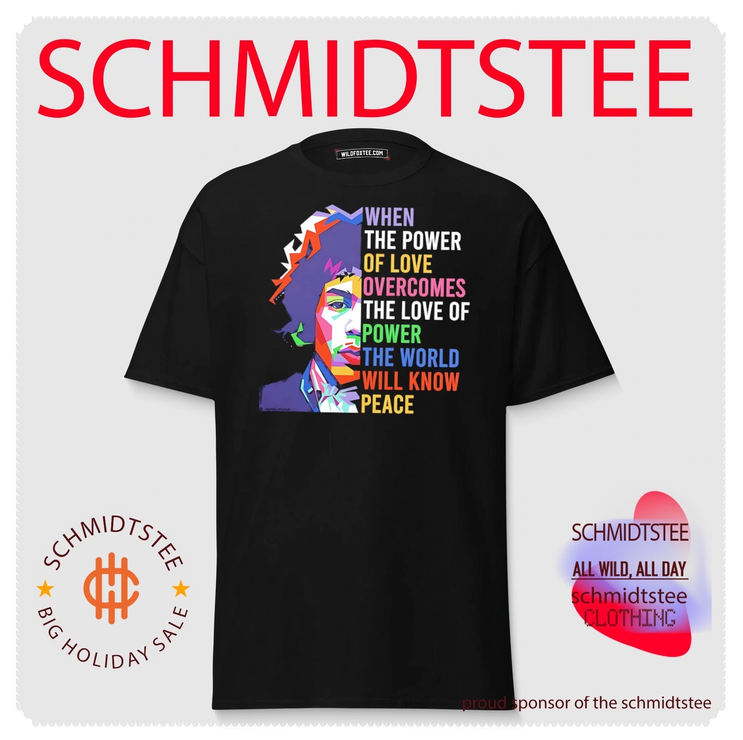Jimi Hendrix when the power of love overcomes the love of power the world will know peace shirt