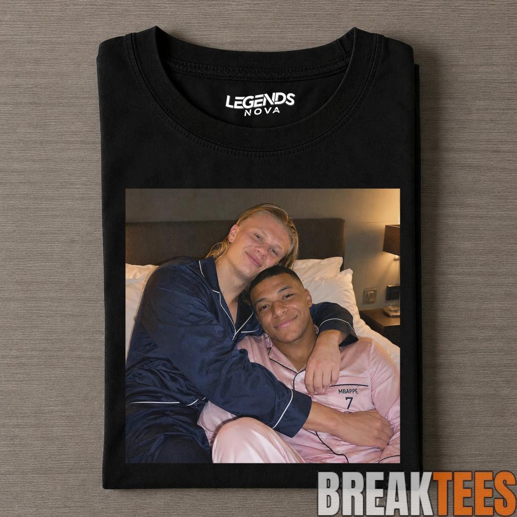 Kylian Mbappé & Erling Haaland Sleeping Tee