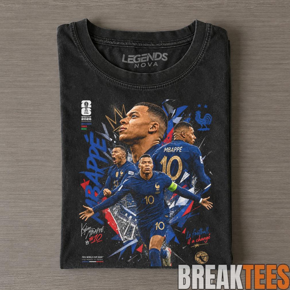 Kylian Mbappé France 2026 World Cup Vintage Tee