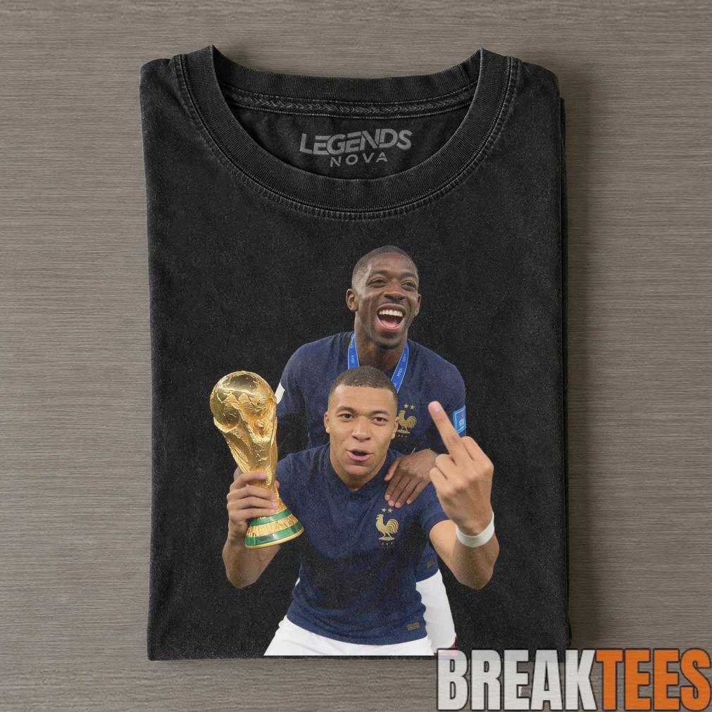Kylian Mbappé & Ousmane Dembélé France 2026 World Cup Vintage Tee