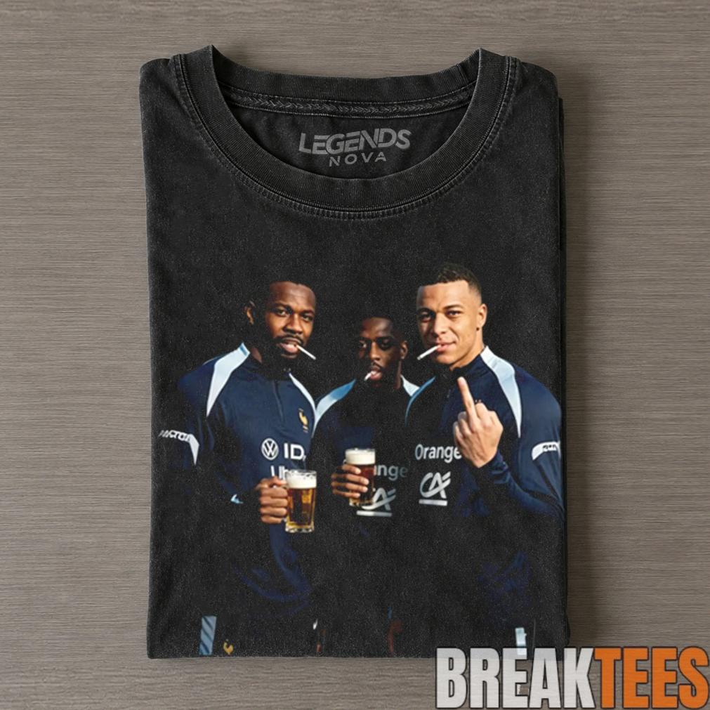 Kylian Mbappé & Ousmane Dembélé & Marcus Thuram France 2026 Tee