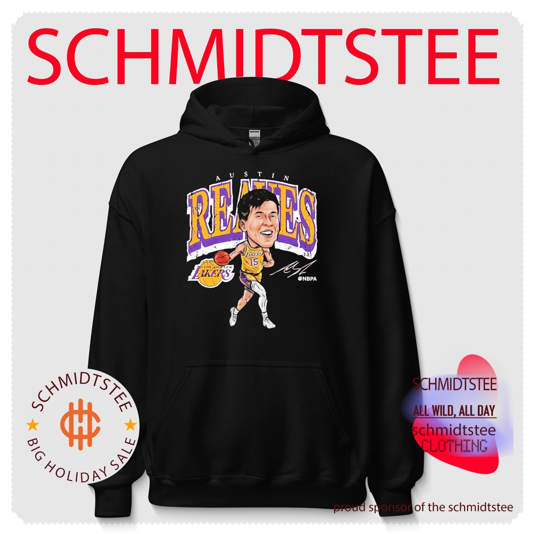 Los Angeles Lakers Austin Reaves big head shirt