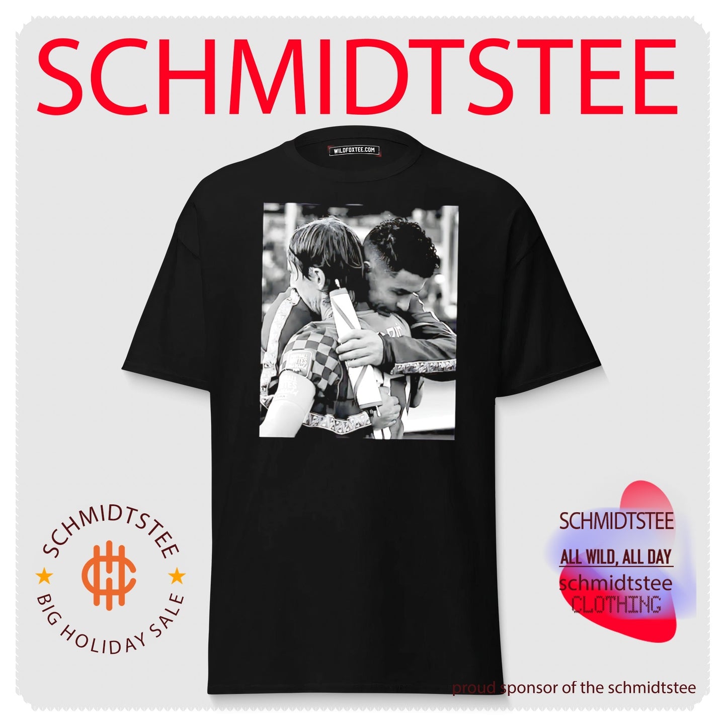 Luka Modrić and Cristiano Ronaldo Football Unites the World Hug Memorial shirt