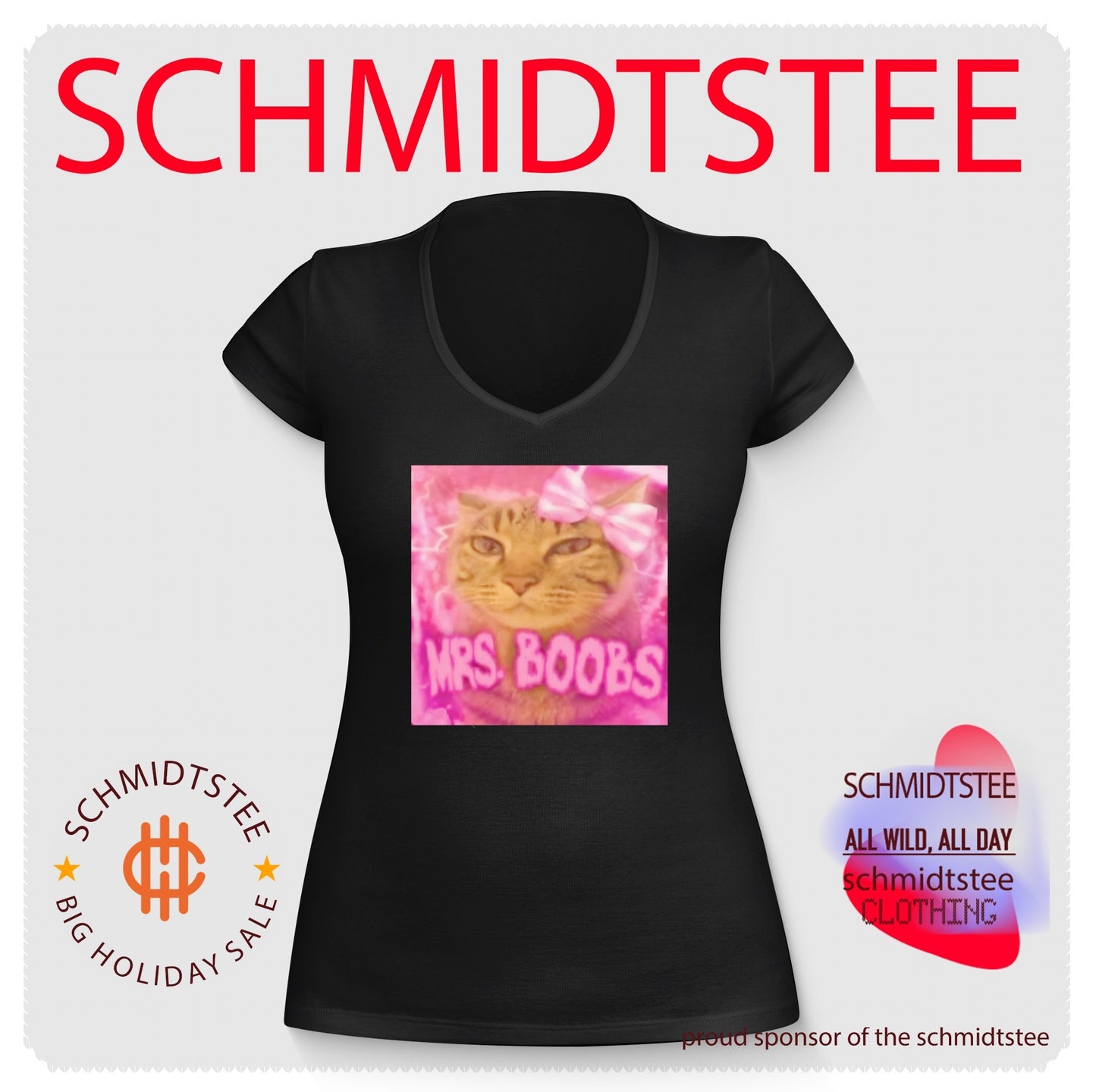 Mrs Boobs the Cat pink aesthetic shirt