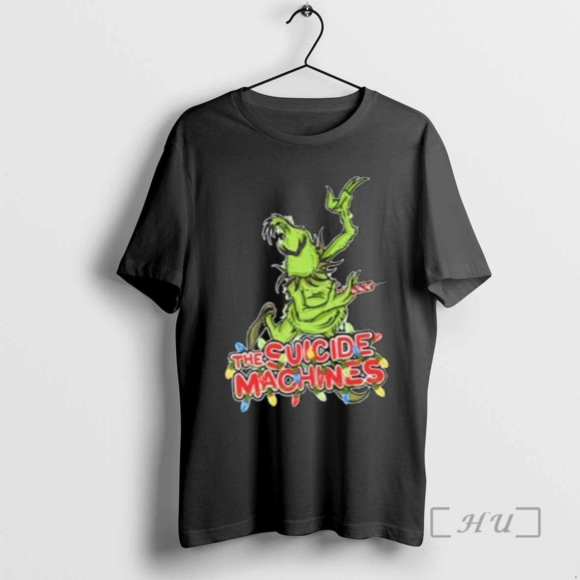 New The Suicide Machines Grinch Merry Christmas Circle Black