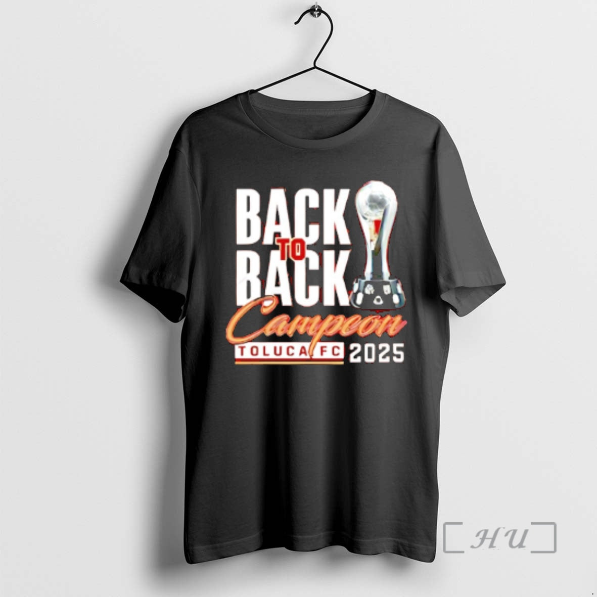 New Toluca Fc Campeones Champions Liga Mx 2025 Back To Back Trophy Premium T Shirts