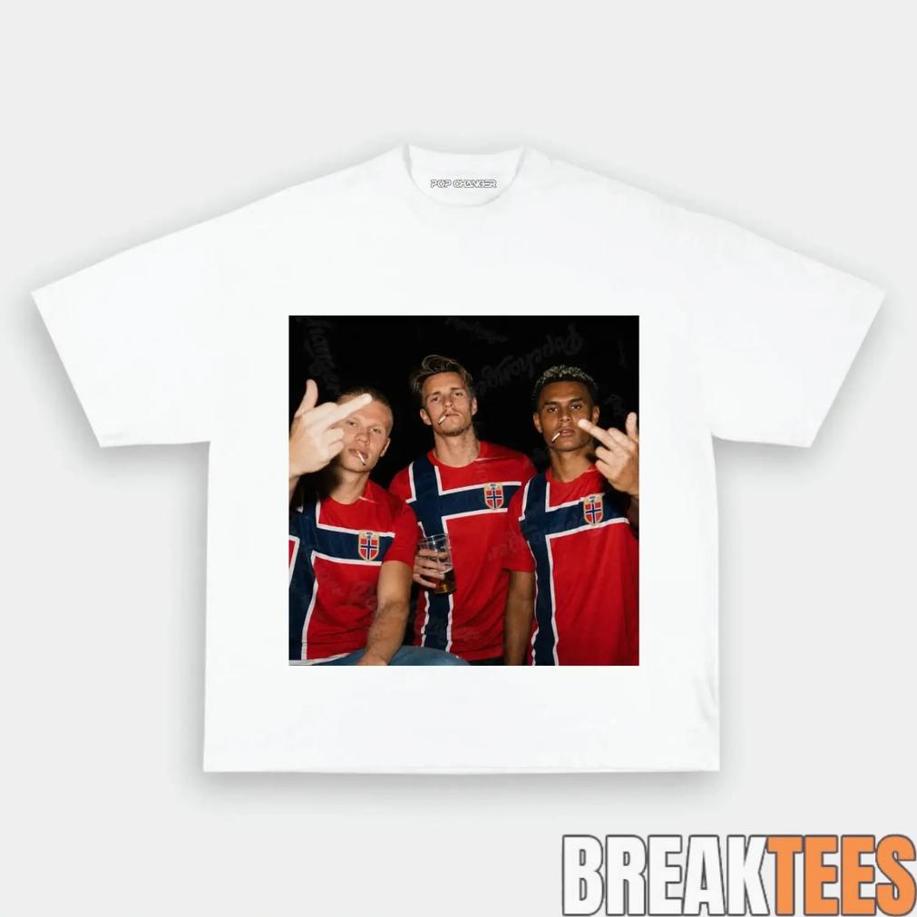 Norway Team Classic Soccer Supporter Graphic Tee