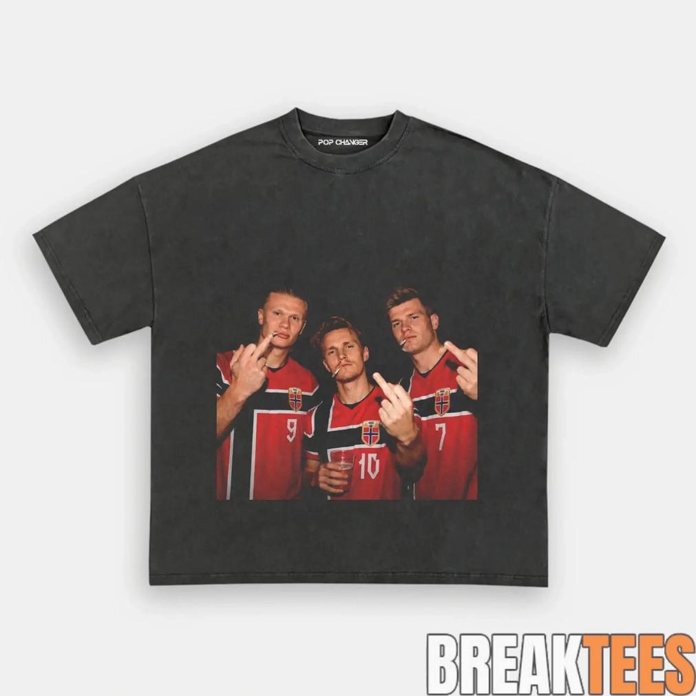 Norway Team Nordic Soccer Supporter Graphic Tee