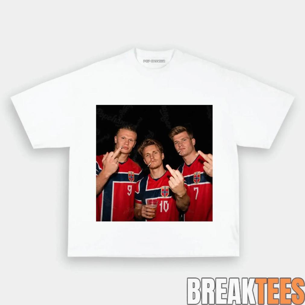 Norway Team Nordic Soccer Supporter Graphic Tee