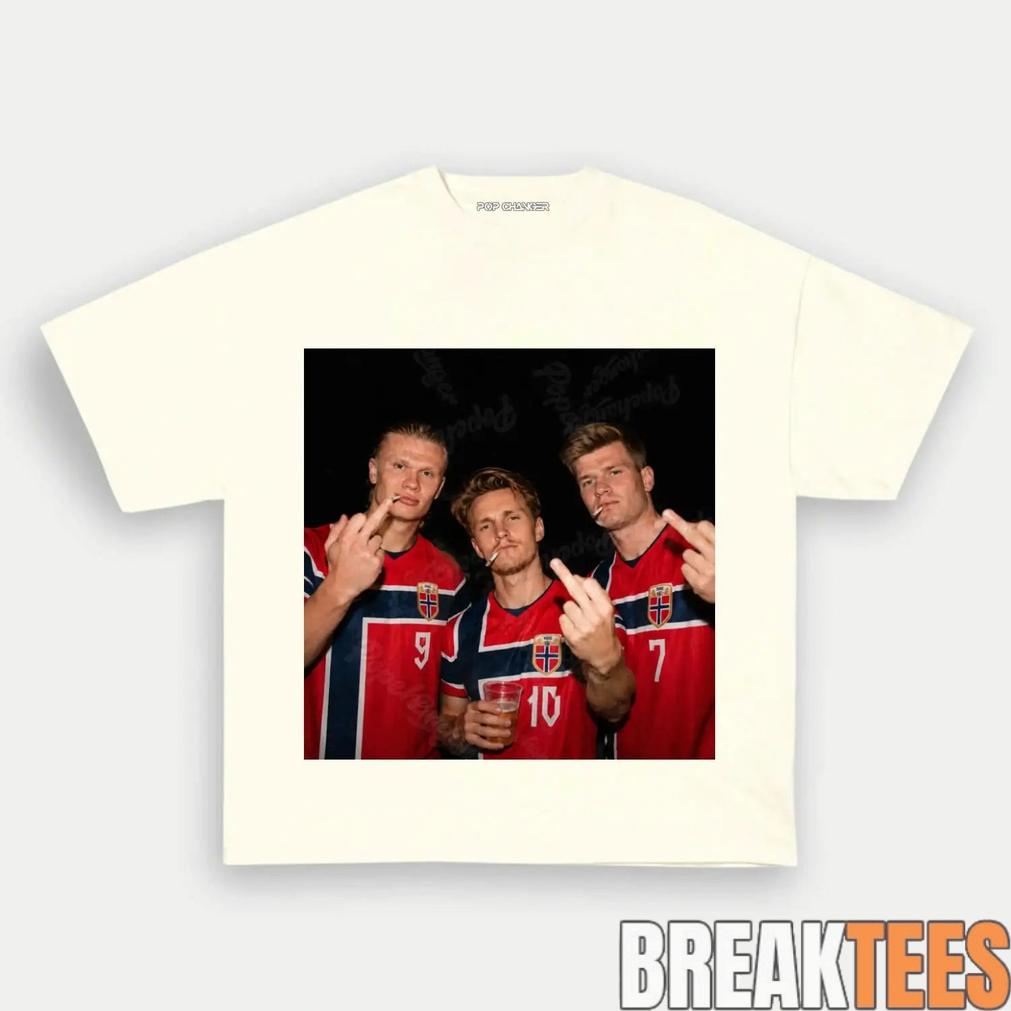 Norway Team Nordic Soccer Supporter Graphic Tee