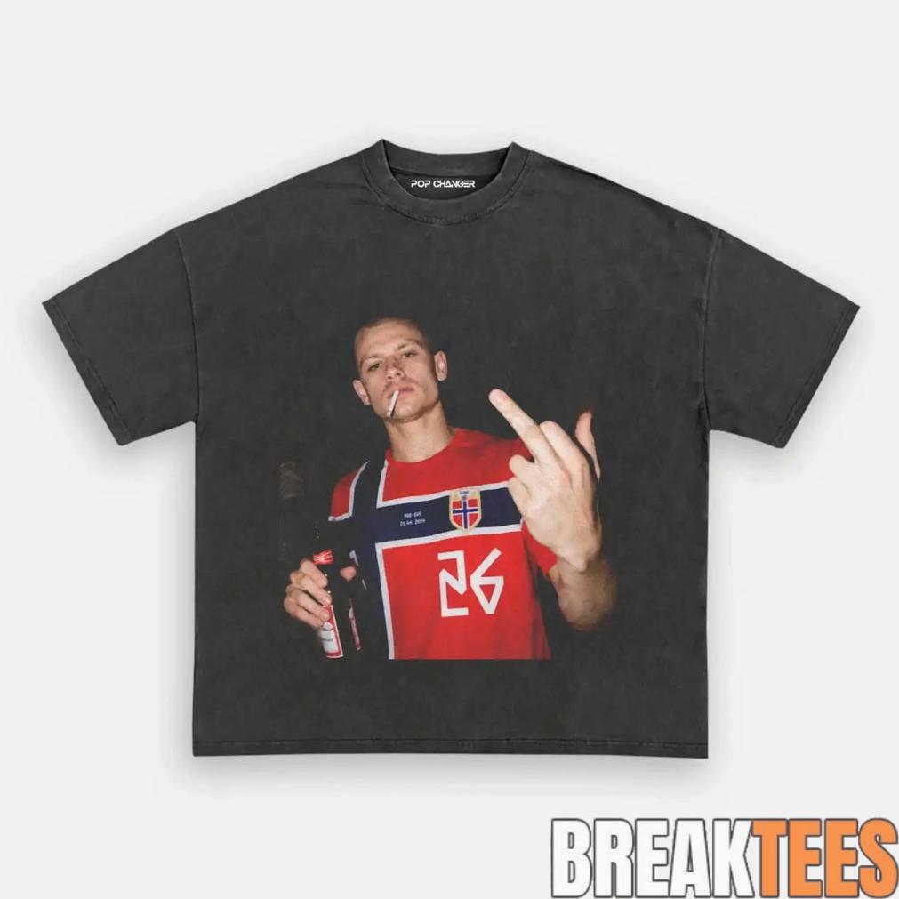 Norway Team Retro Scandinavian Football Fan Tee