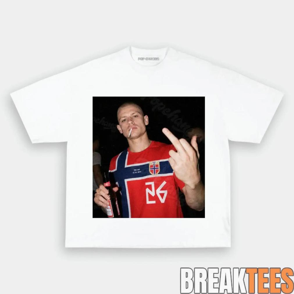 Norway Team Retro Scandinavian Football Fan Tee