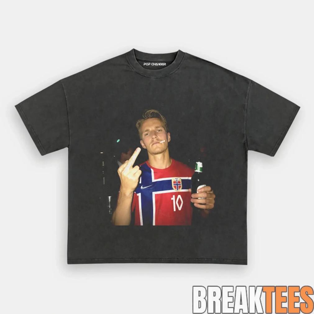 Norway Team Retro Soccer Supporter T-Shirt