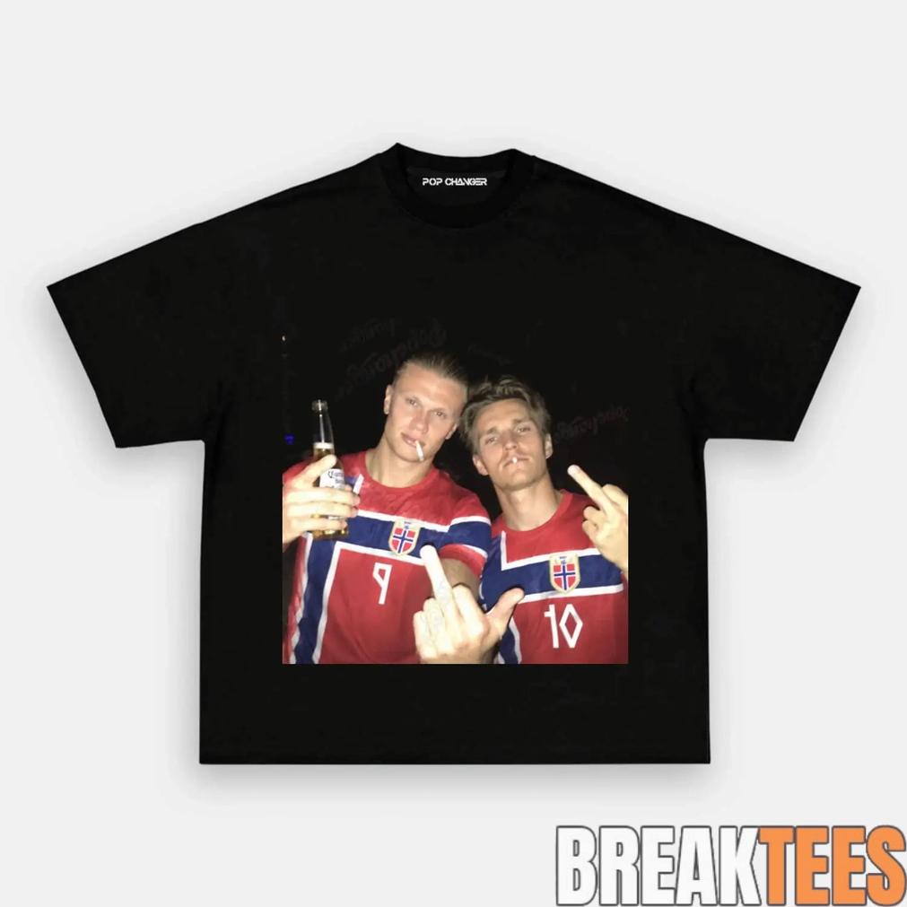 Norway Team Vintage Football Fan Graphic Shirt