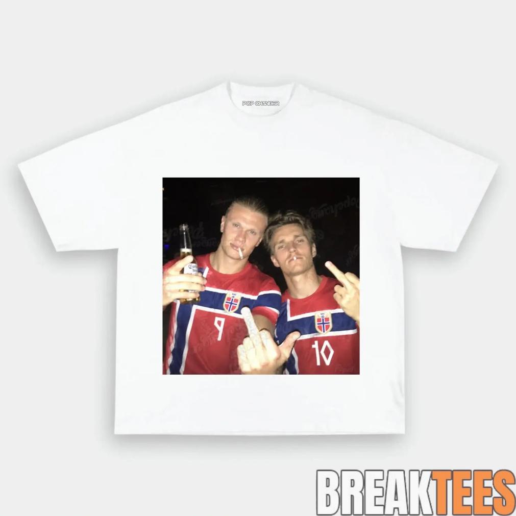 Norway Team Vintage Football Fan Graphic Shirt