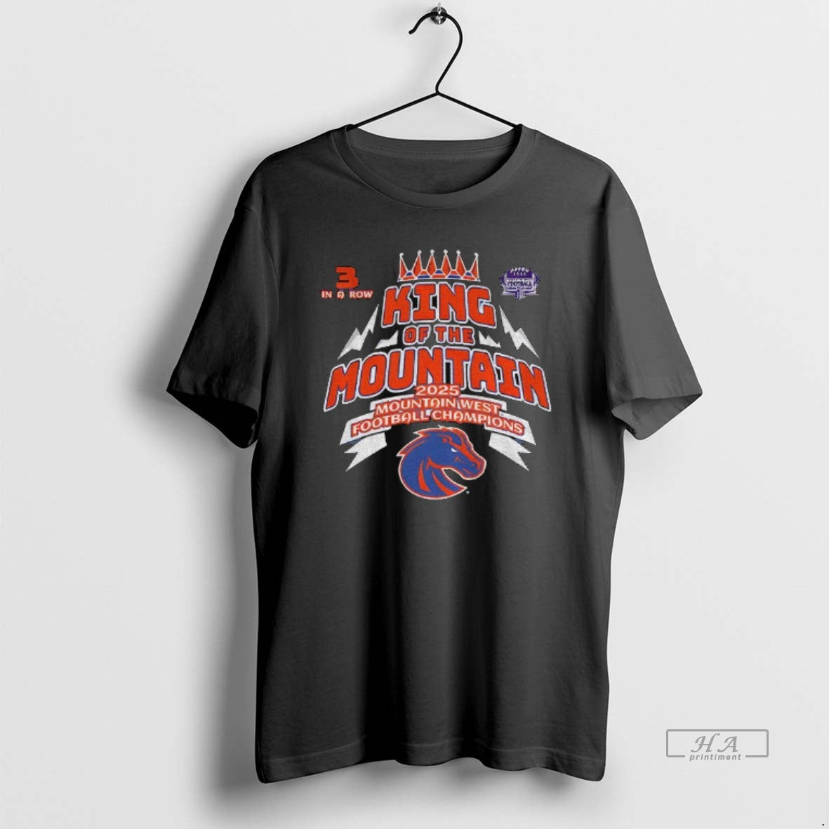 Official Boise State Broncos 2025 Mountain West Champions King Of The Mountain