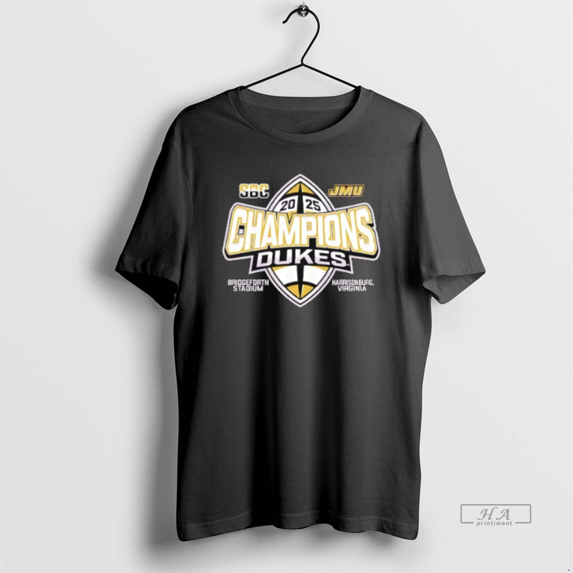 Official James Madison Dukes Blue Sun Belt Football Champions 2025