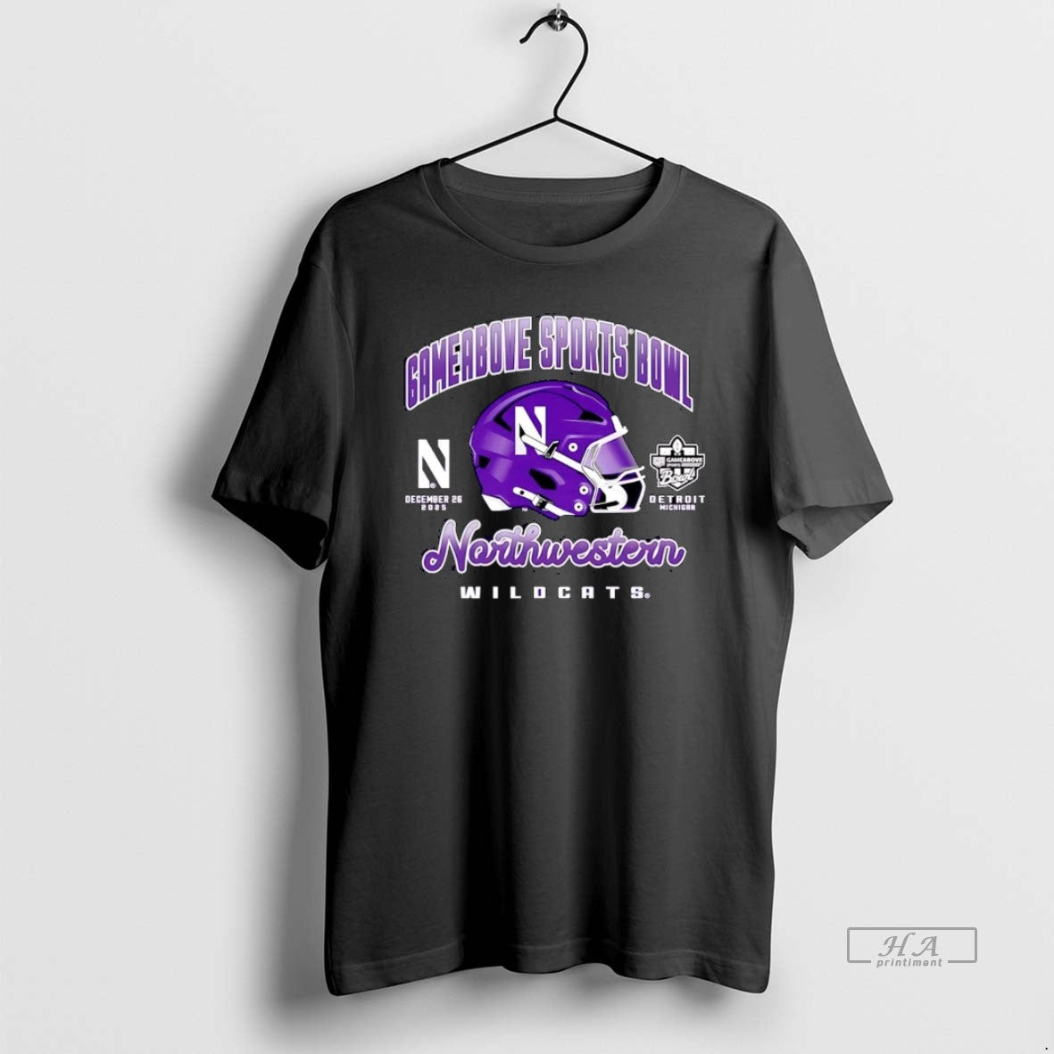 Official Northwestern Wildcats 2025 Gameabove Sports Bowl Christmas