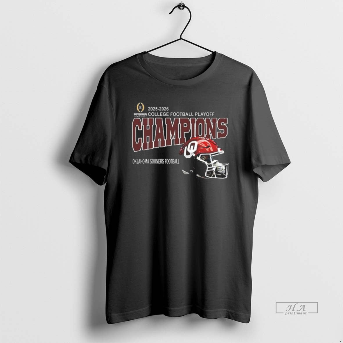 Official Oklahoma Sooners Football Are 2025 2026 College Football Playoff Champions Helmet At Oklahoma Memorial