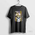 Official Skull Wearing A Cap Georgia Tech Yellow Jackets Us Flag