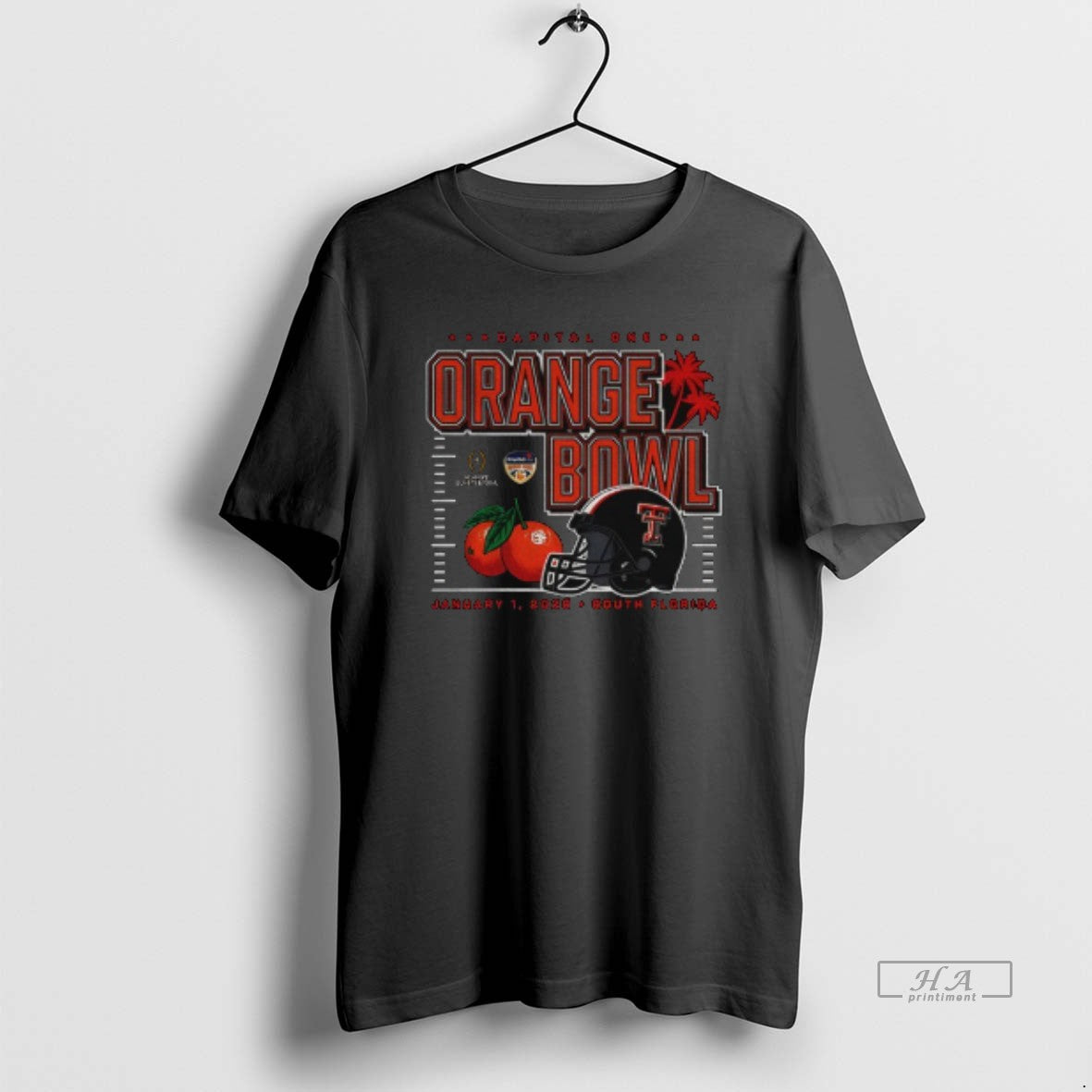 Official Texas Tech Red Raiders Orange Bowl 2026 Capital One Football