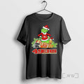 Officials 2025 Santa Grinch X Dog Ball Merry Christmas 49ers Logo Premium T Shirts Sweater