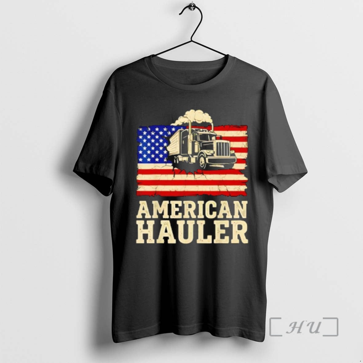 Officials American Hauler Truck Driver Patriotic Us Flag Trucker