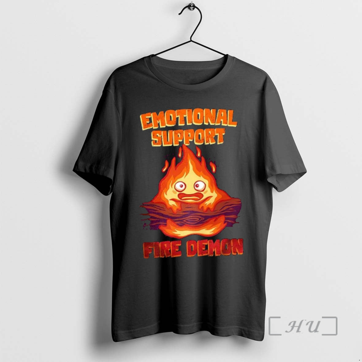Officials Calcifer Emotional Support Fire Demon Howls Moving Castle Anime