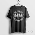 Officials Dad Papa Like A Grandpa But More Rock And Roll Funny Dadpapa Premium