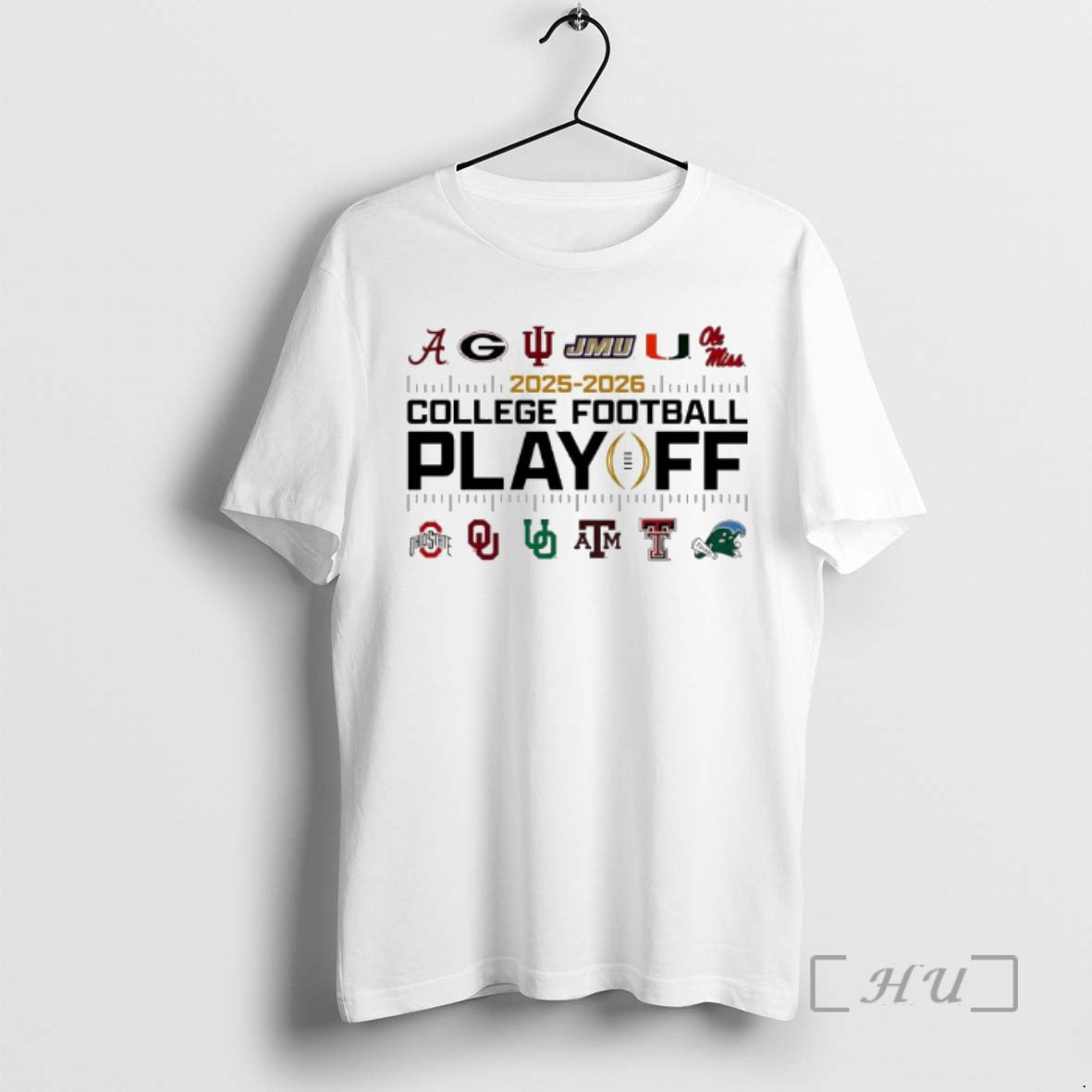 Officials James Madison University Dukes Football 2025 College Football Playoffs 12 Team Premium T Shirts