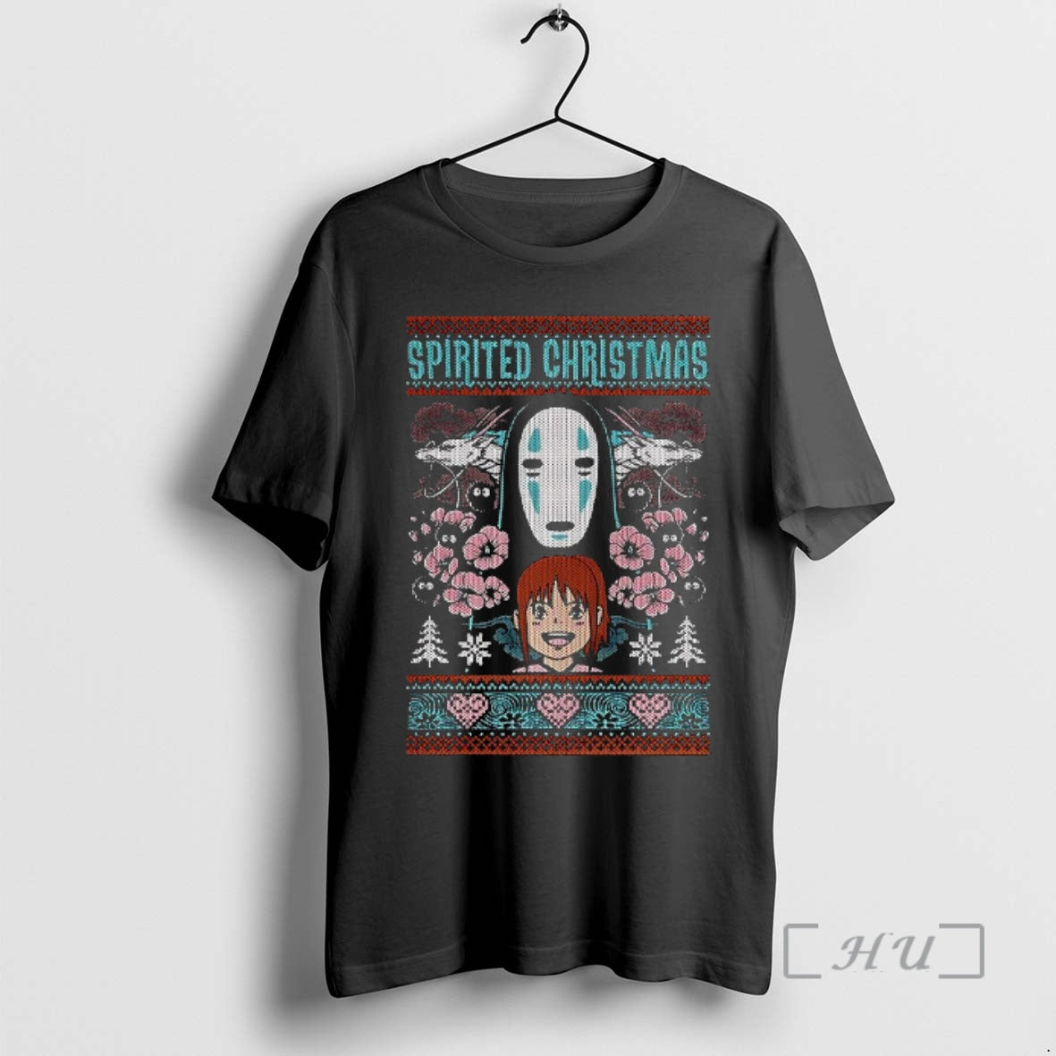 Officials Kaonashi And Chihiro Spirited Away Anime Christmas Ugly Xmas
