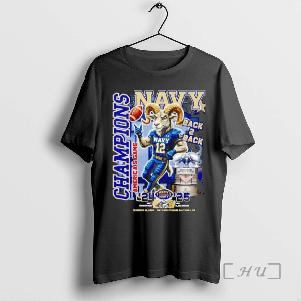 Officials Navy Midshipmen And Army Black Knights Champions Americas Game Back 2 Back Premium
