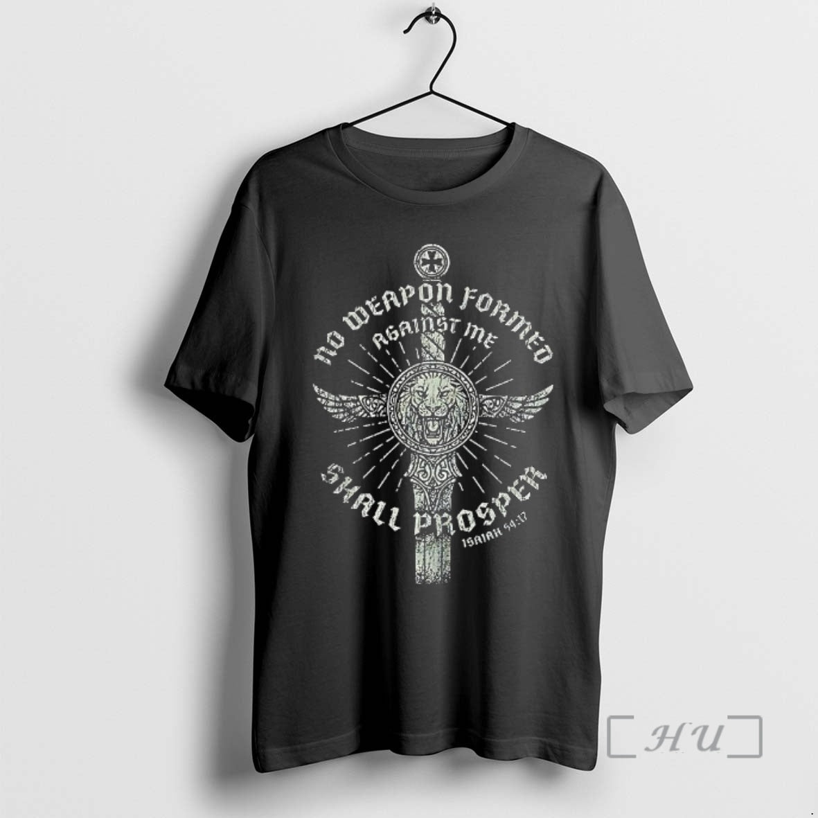 Officials No Weapon Formed Shall Prosper Sword Isaiah 54 17 Christian Premium T Shirts Sweater