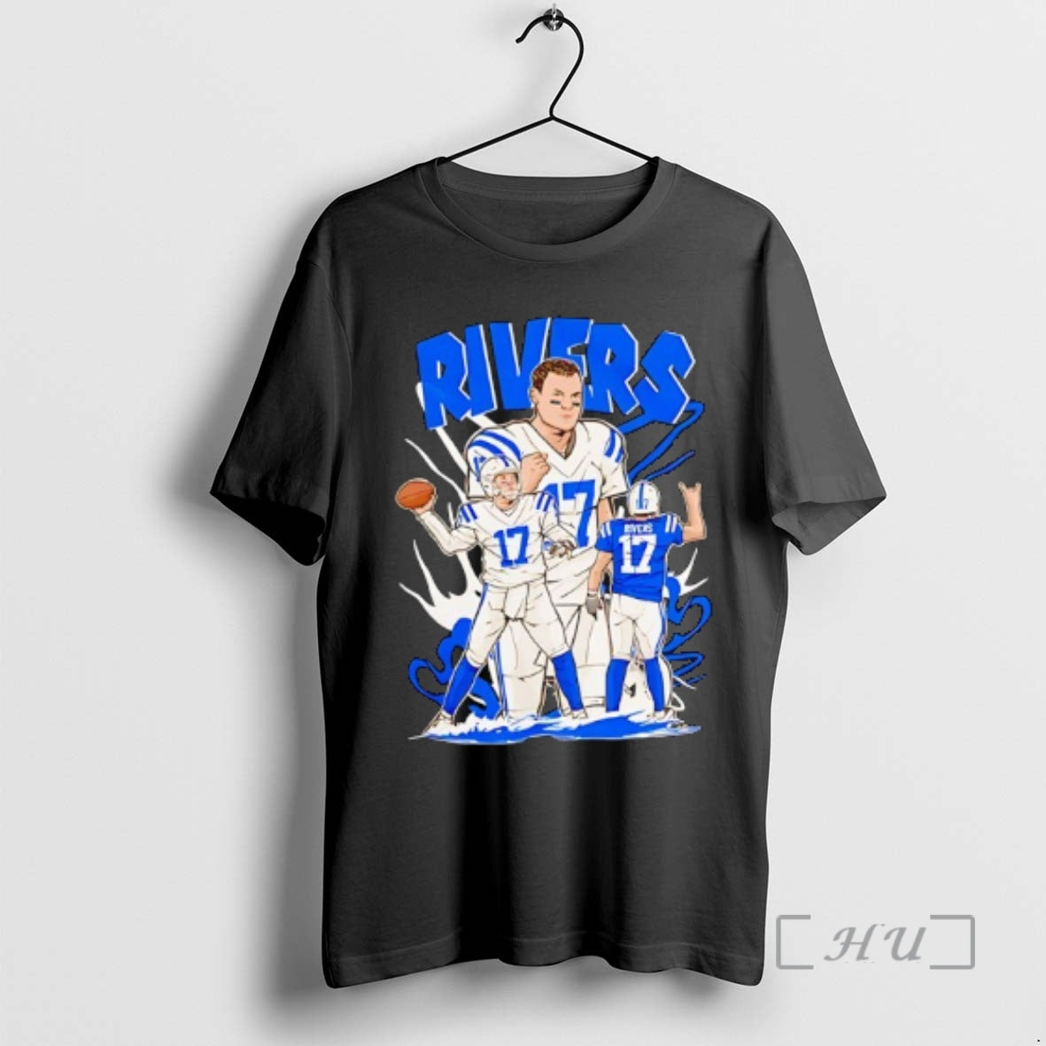 Officials Philip Rivers 17 Indianapolis Colts Football Cartoon