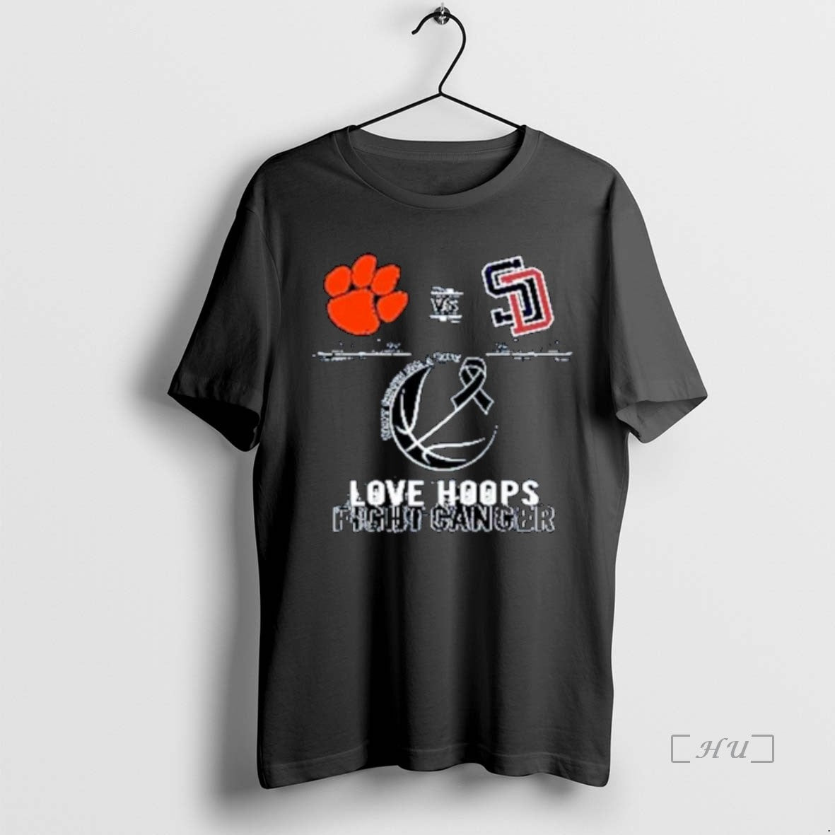 Officials South Dearborn Knight Vs Lawrenceburg Tigers 2026 Love Hoops Fight Cancer Ornaments Premium