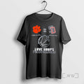 Officials South Dearborn Knight Vs Lawrenceburg Tigers 2026 Love Hoops Fight Cancer Premium T Shirts
