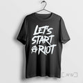 Officials Three Days Grace 2025 Tour Lets Start A Riot Double Sided Graphic Premium