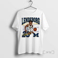 Officials Valiant University Of Michigan Basketball Yaxel Lendeborg Caricature