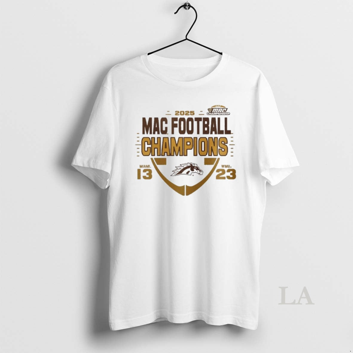 Original 2025 Mac Football Champions Miami 13 Wmu 23 Logo