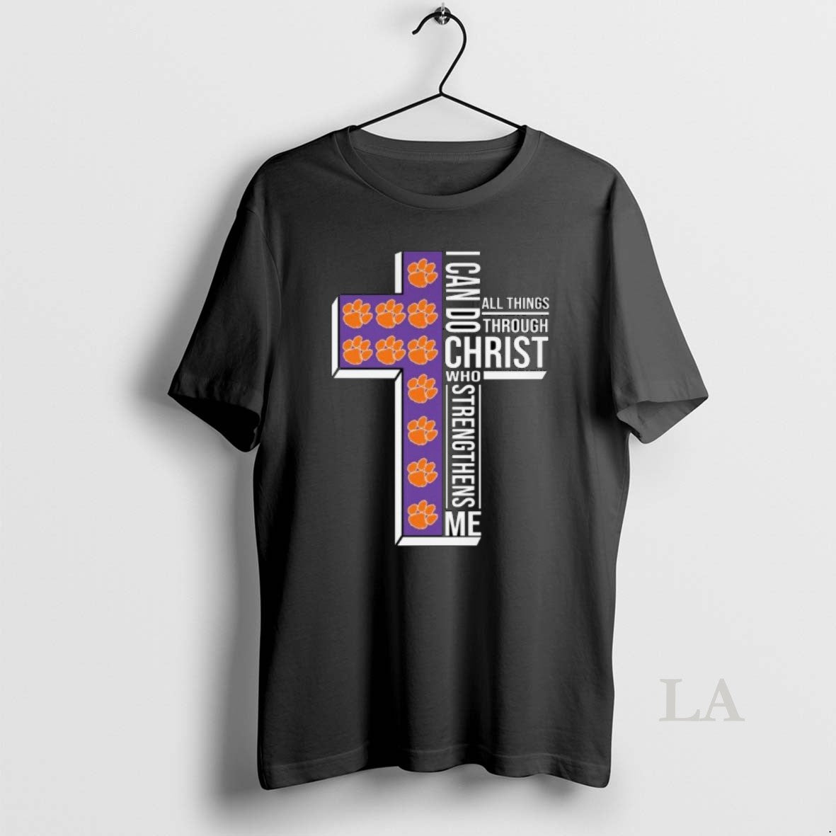 Original Clemson Tigers I Can Do All Things Through Christ Who Strengthens Me Cross