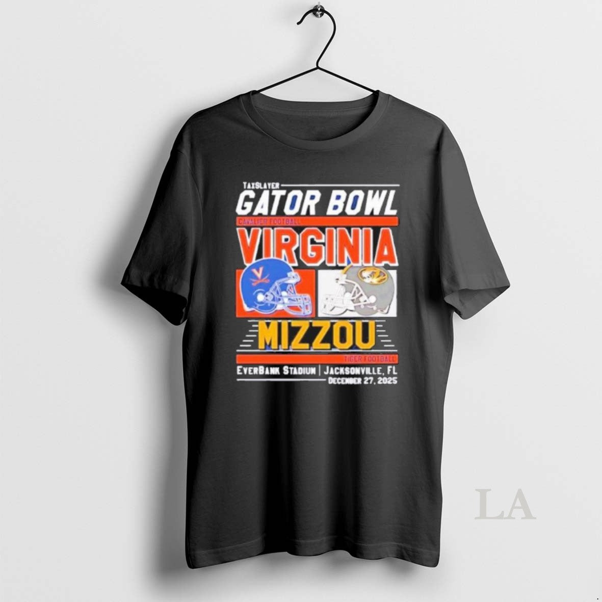 Original Virginia Cavaliers Vs Missouri Tigers 2025 Gator Bowl Helmet