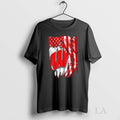 Original Wisconsin Badgers Football X American Flag