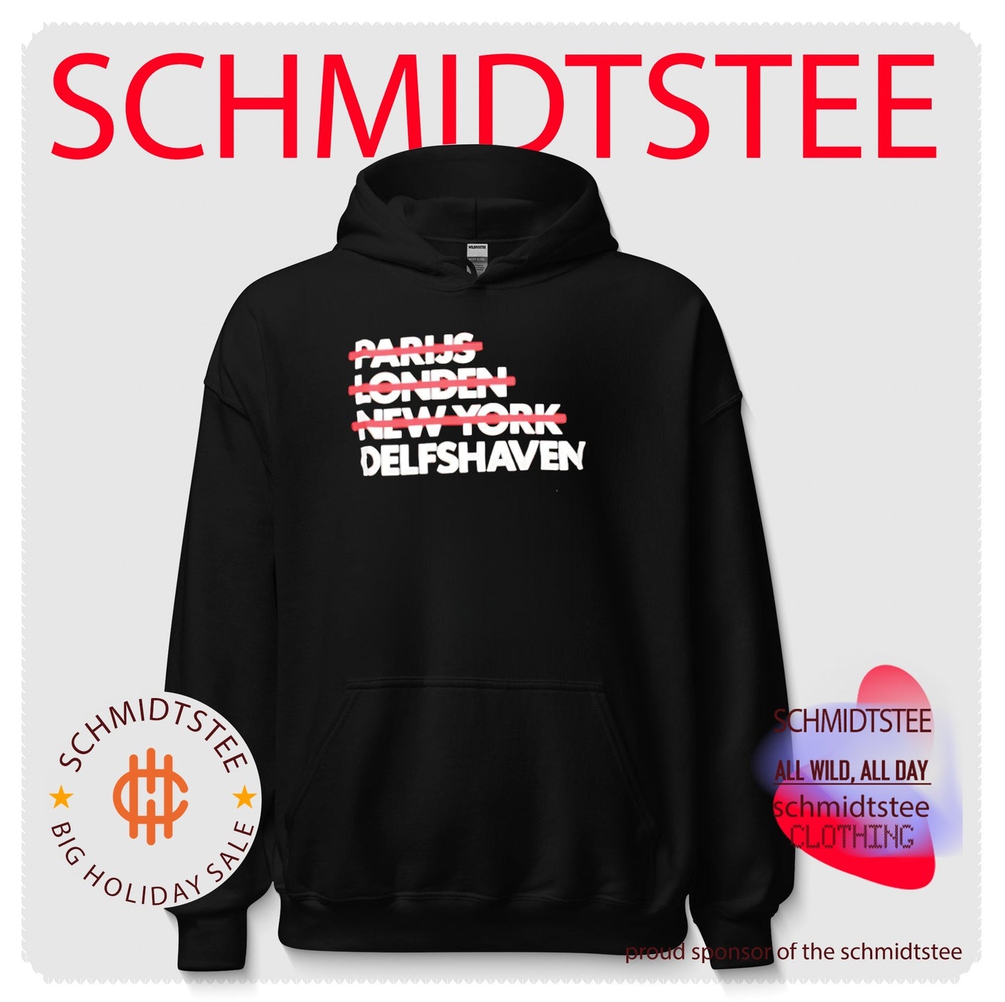 Parijs Londen New York Delfshaven Rotterdam shirt