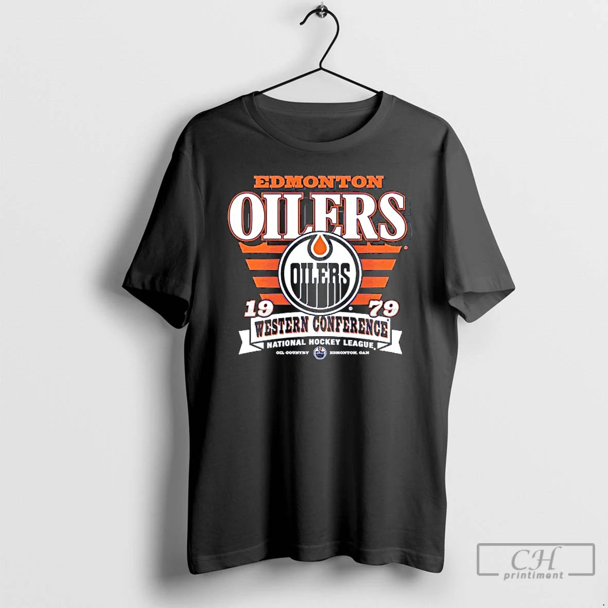 Premium Edmonton Oilers Western Conference National Hockey League 1979 Logo