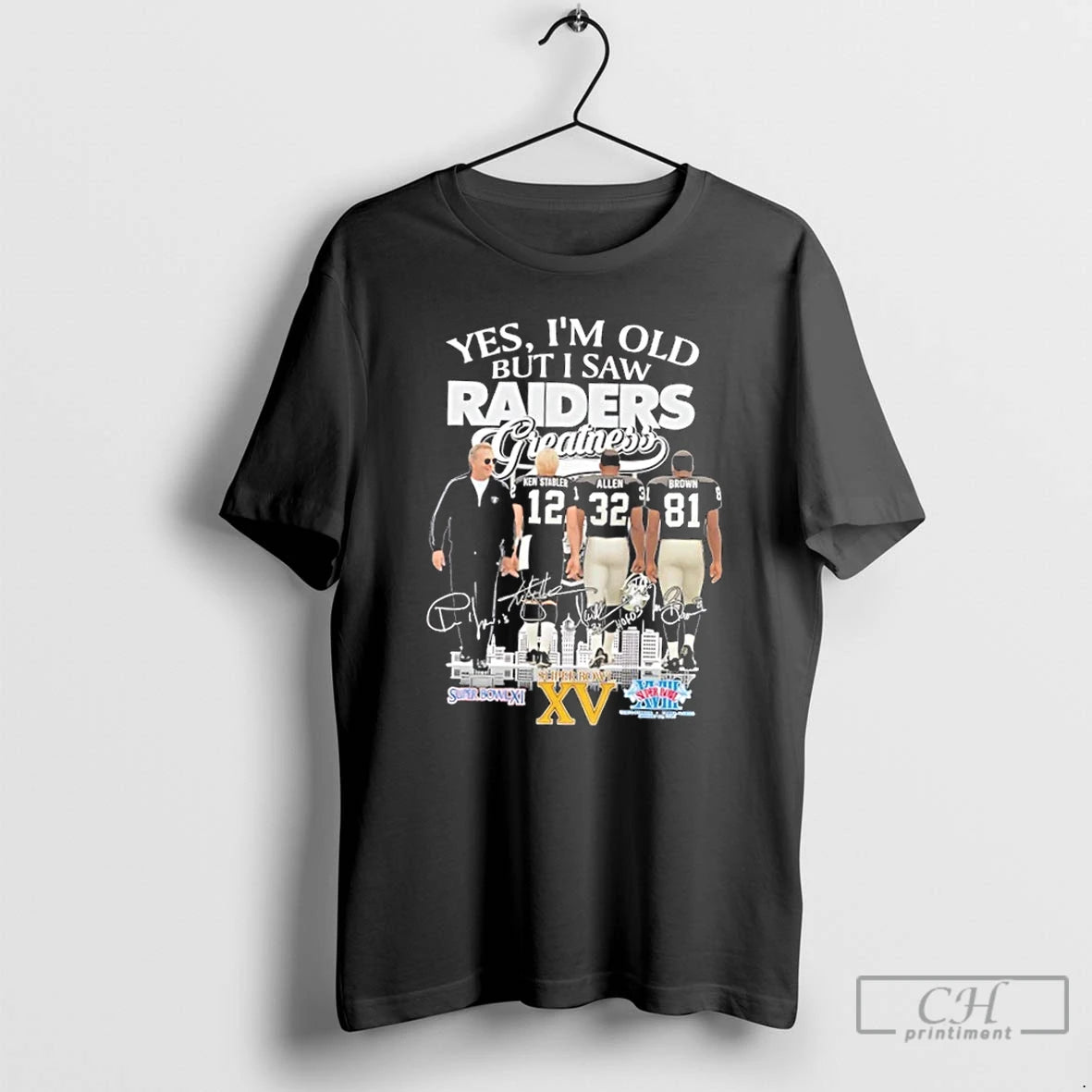 Premium John Madden Ken Stabler Allen Brown Yes Im Old But I Saw Las Vegas