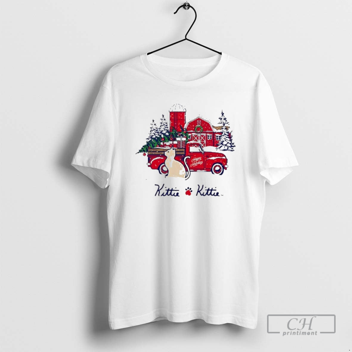 Premium Kittie Kittie Happy Holidays Cats Shirt Sweater