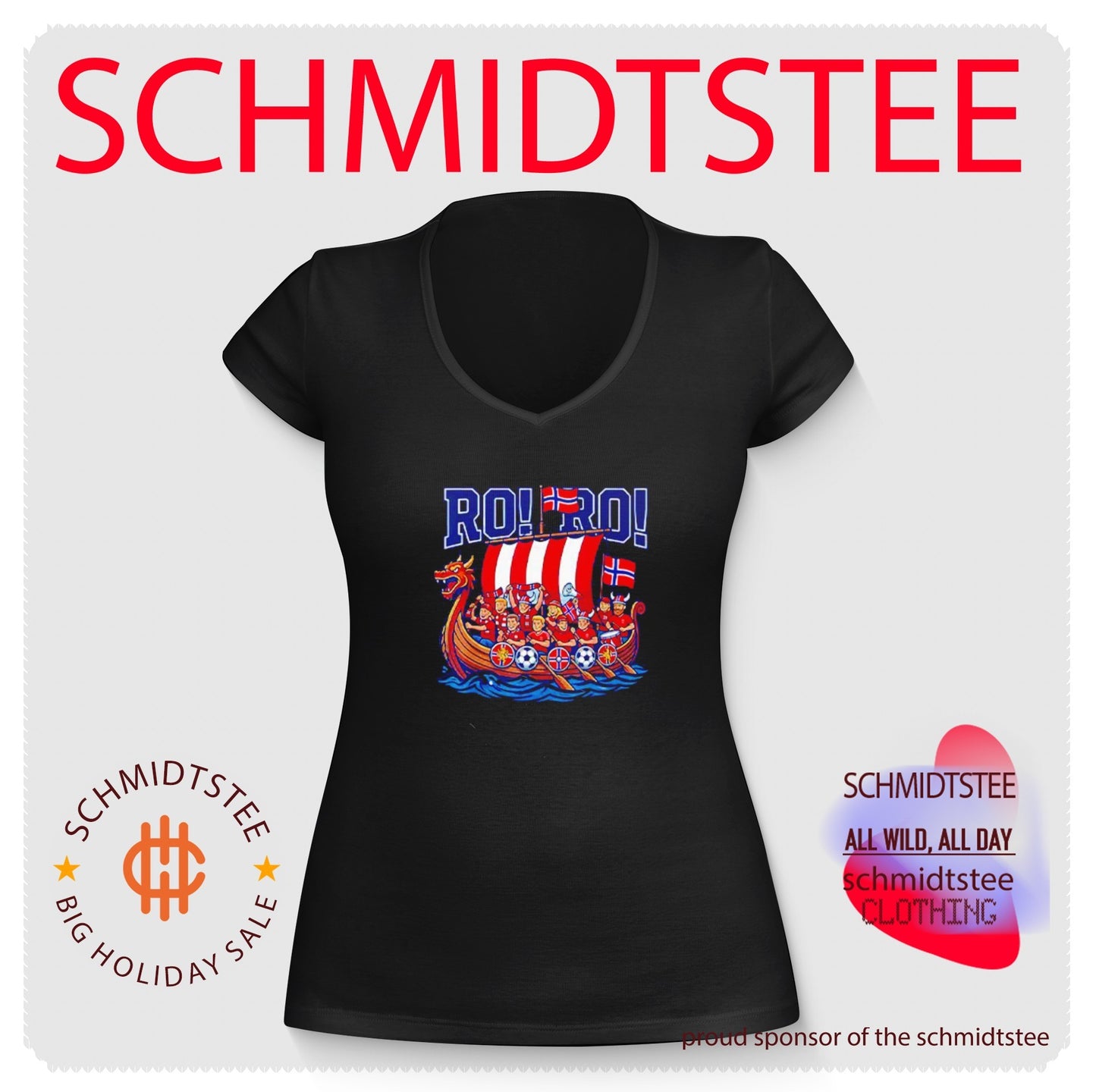RO RO Norway Viking Ship Soccer World Cup 2026 shirt